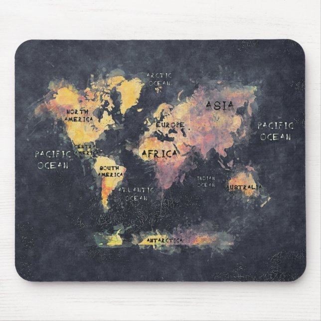 mousepad mapa mundial (Frente)