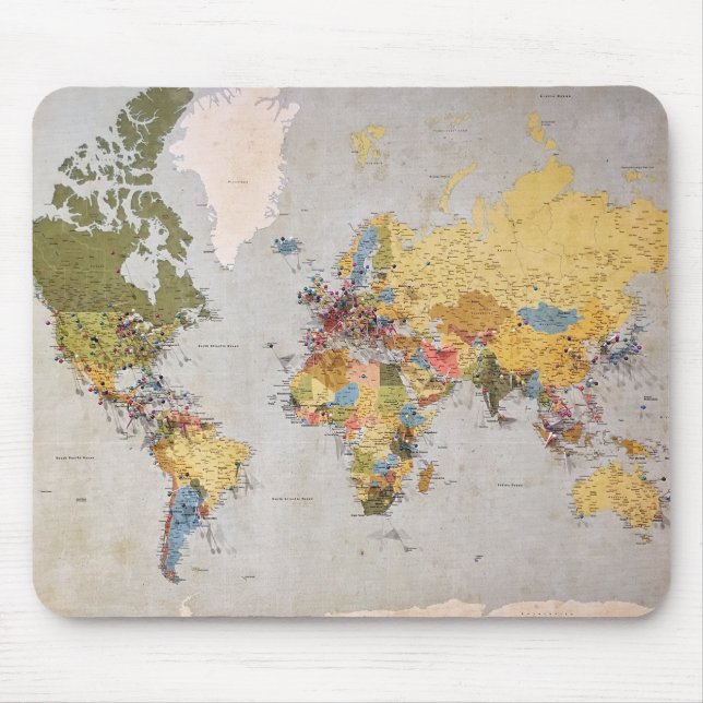 Mousepad mapa mundial (Frente)