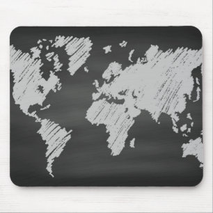 Mousepad Mapa Mundial de Quadros