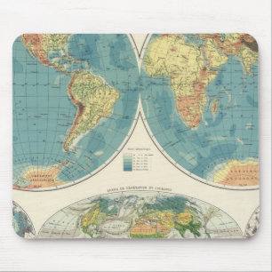 Mousepad Mapa Mundial do Atlas 2