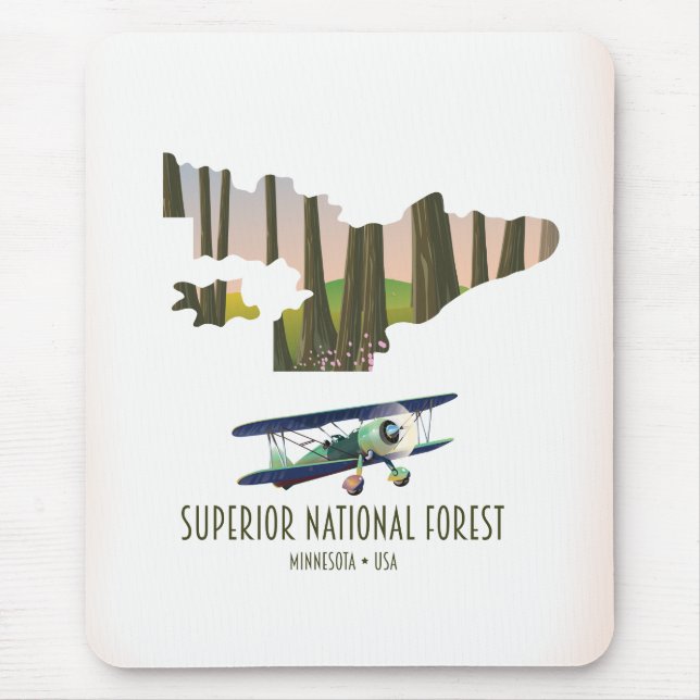 Mousepad Mapa nacional superior de colheita de Minnesota (Frente)