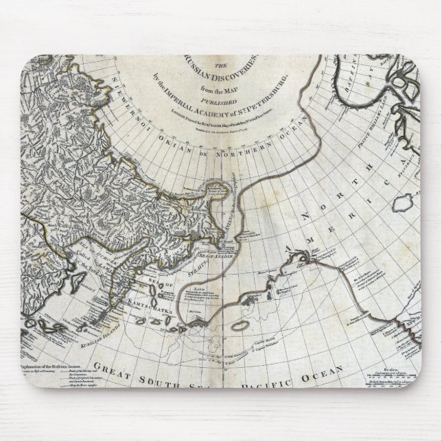 MOUSEPAD MAPA: NORTH PACIFIC (Frente)