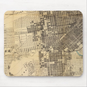 Mousepad Mapa oficial do Guia Bancroft em São Francisco