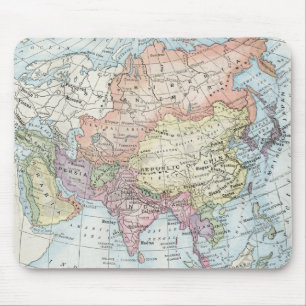Mousepad Mapa político da Ásia (1916)