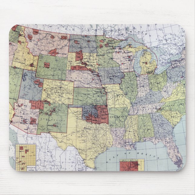MOUSEPAD MAPA: RESERVAS, 1892 (Frente)