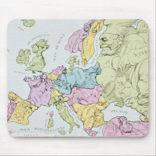 Mousepad Mapa Satirical de Europa 1871