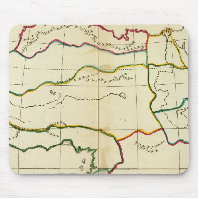 Mousepad Mapa simples África (Frente)