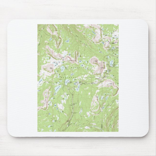 Mousepad Mapa topográfico (Frente)