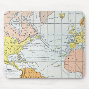 MOUSEPAD MAPA: VIAGENS ATLÂNTICAS