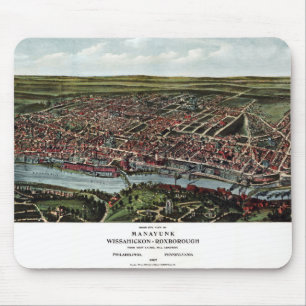 Mousepad Mapa Vintage de Filadélfia