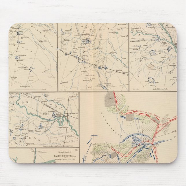 Mousepad Mapas da campanha Savannah Goldsborough (Frente)