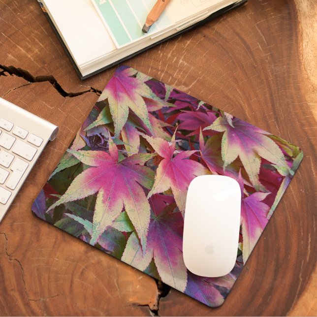 Mousepad Mapeamento Colorido de Outono Deixa Floral (In Situ)