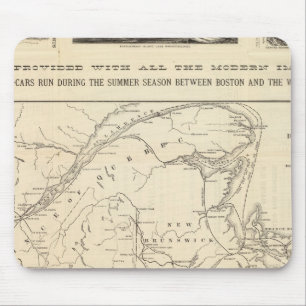 Mousepad Mapear Boston e Maine Railroad