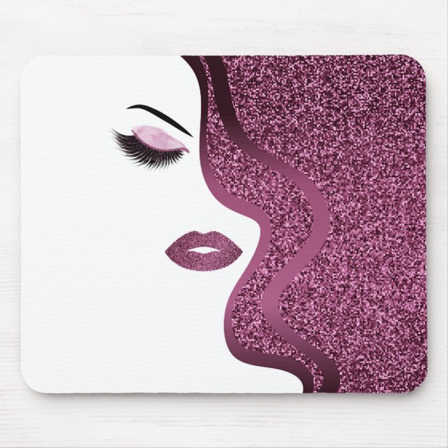 Mousepad Maquiagem com efeito de brilho (Frente)
