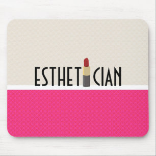 Mousepad Maquilhador vermelho do batom do Esthetician da