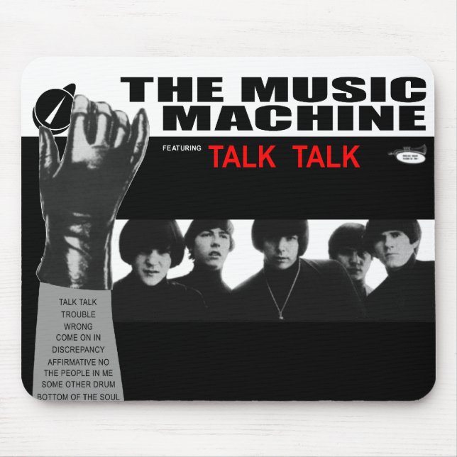 Mousepad Máquina da música: Gire sobre (Frente)