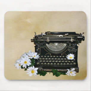 Mousepad Máquina de escrever antiquado