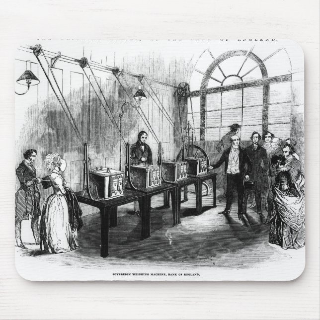 Mousepad Máquina de peso soberana, Banco da Inglaterra (Frente)