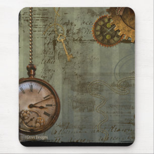 Mousepad Máquina de Tempo Steampunk