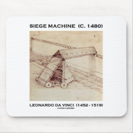 Mousepad Máquina do cerco (C. 1480) Leonardo da Vinci