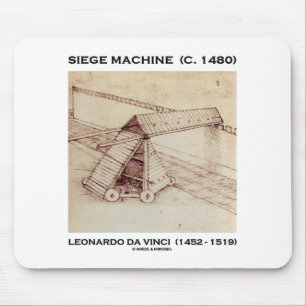 Mousepad Máquina do cerco (C. 1480) Leonardo da Vinci