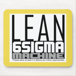 Mousepad Máquina Lean Six Sigma (Amarelo)