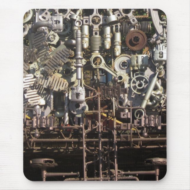 Mousepad Máquinas mecânicas da maquinaria de Steampunk (Frente)