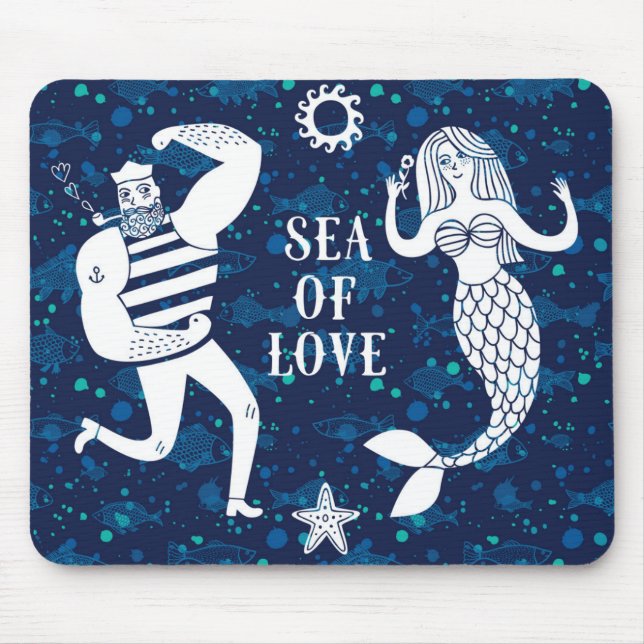 Mousepad Mar do poster do amor (Frente)