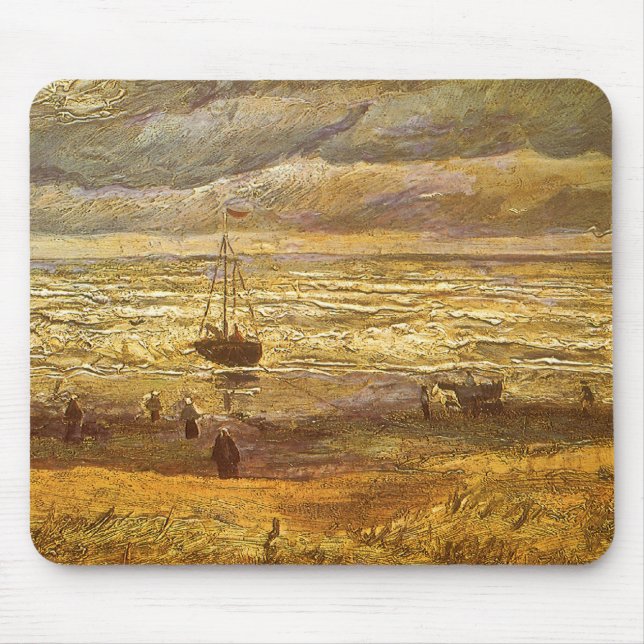 Mousepad Mar em Scheveningen por Vincent van Gogh (Frente)