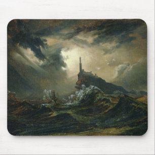 Mousepad Mar tormentoso com farol