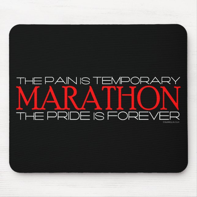 Mousepad Maratona - o orgulho é Forever (Frente)