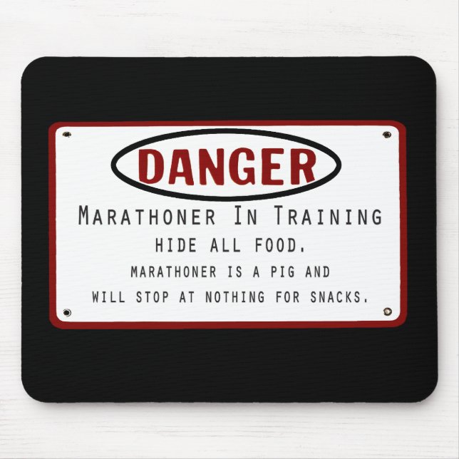 Mousepad Maratonista de Perigo (Frente)