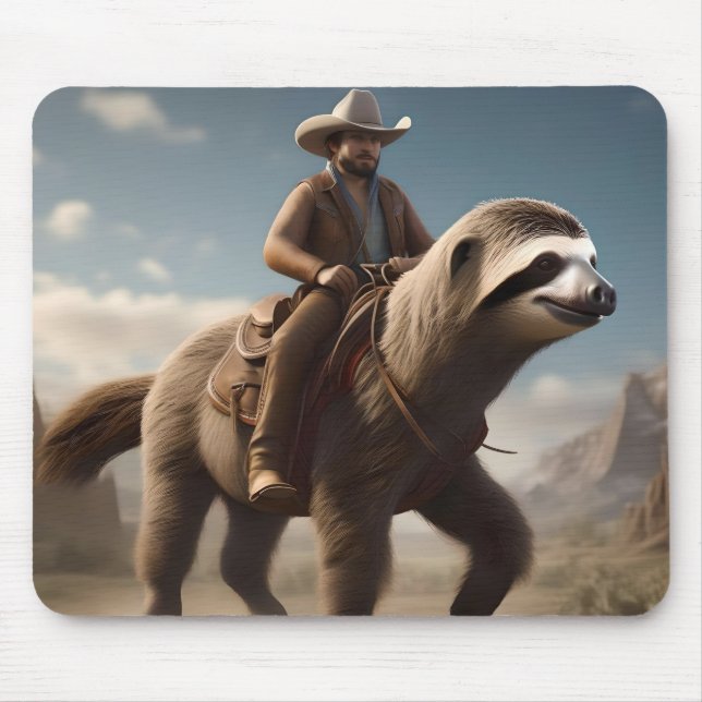 Mousepad "Maravilhas do Oeste Selvagem: Cowboy Andando um C (Frente)