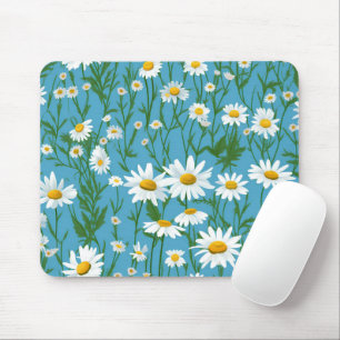 Mousepad Maravilhas Do Verão Branco Em Aqua