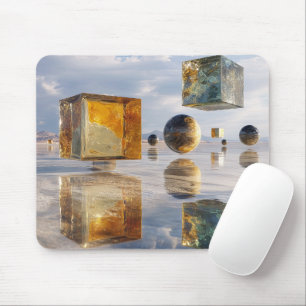 Mousepad Maravilhas Geométricas Flutuantes Sobre a Água