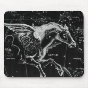 Mousepad maravilhosa e bonita asas voadoras místicas caval