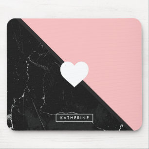 Mousepad Marble e Coração Bonita