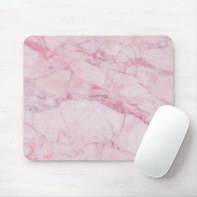 Mousepad Marble Rosa (Com mouse)