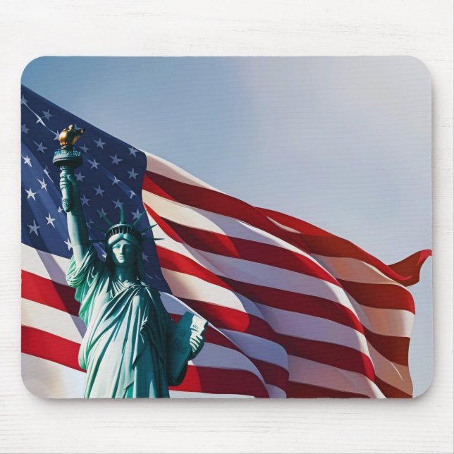 Mousepad Marca Americana Lady Liberty (Frente)