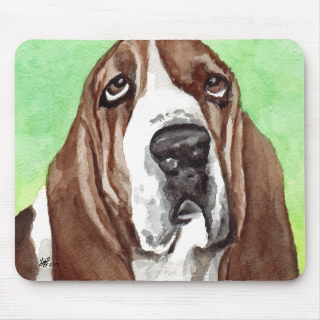 Mousepad Marca d'água Basset (Frente)