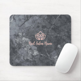 Mousepad Marca de Estúdio de Unhas Cinza Personalizada