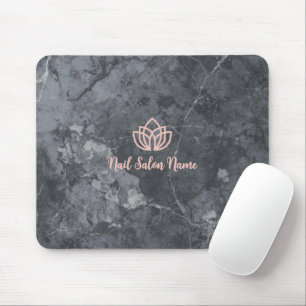 Mousepad Marca de Estúdio de Unhas Cinza Personalizada