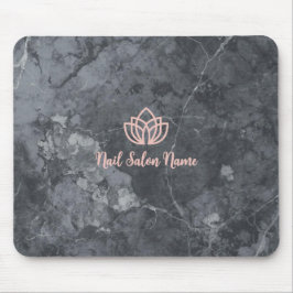 Mousepad Marca de Estúdio de Unhas Cinza Personalizada