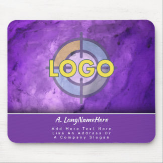 Mousepad Marca de Luxo Roxo Berinjela Escritório Executivo