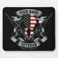 Marca Personalizada Americana Veterana Orgulhosa V