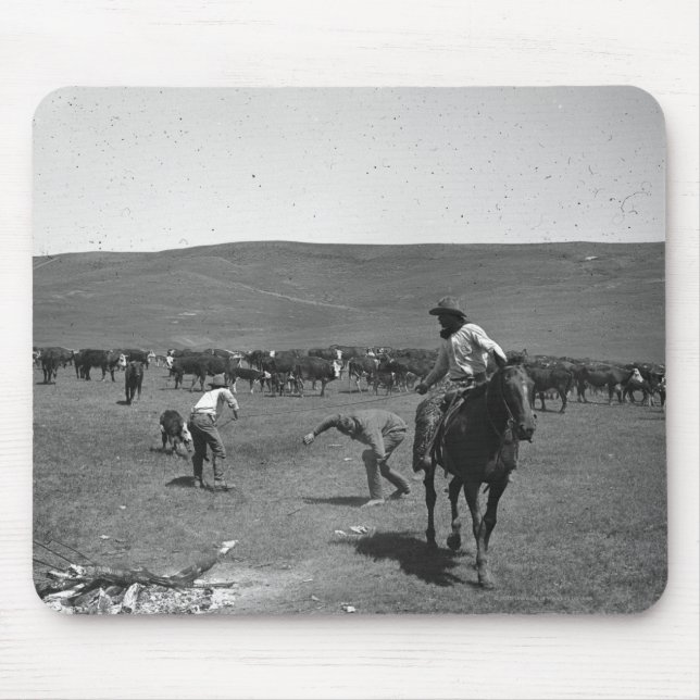 Mousepad Marcagem com ferro quente dos vaqueiros (Frente)