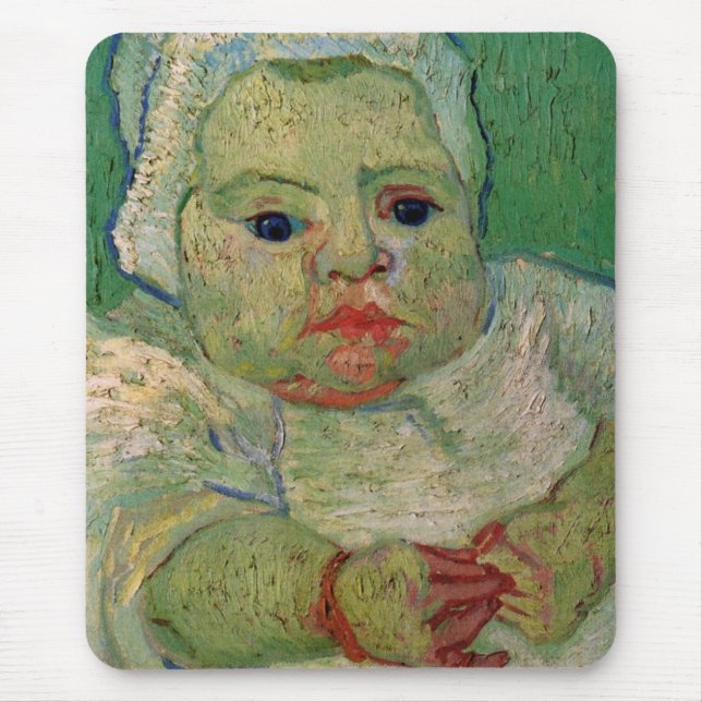 Mousepad Marcelle Roulin bebê por Vincent van Gogh (Frente)