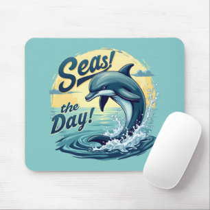 Mousepad Marcha no dia da estética do golfinho retrógrado