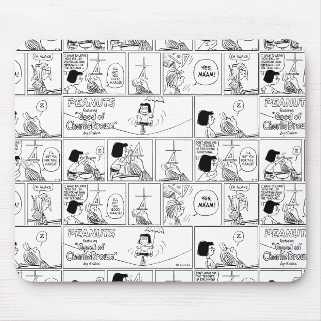 Mousepad Marcie & Peppermint Patty Na Sala De Aula (Frente)