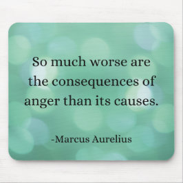 Mousepad Marcus Aurelius: Conquiste a raiva, encontre a paz
